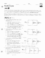 Circuits Worksheet Answer Key Beautiful Parallel Circuits Answer Key Pmuke $ Sec Q A 12 14