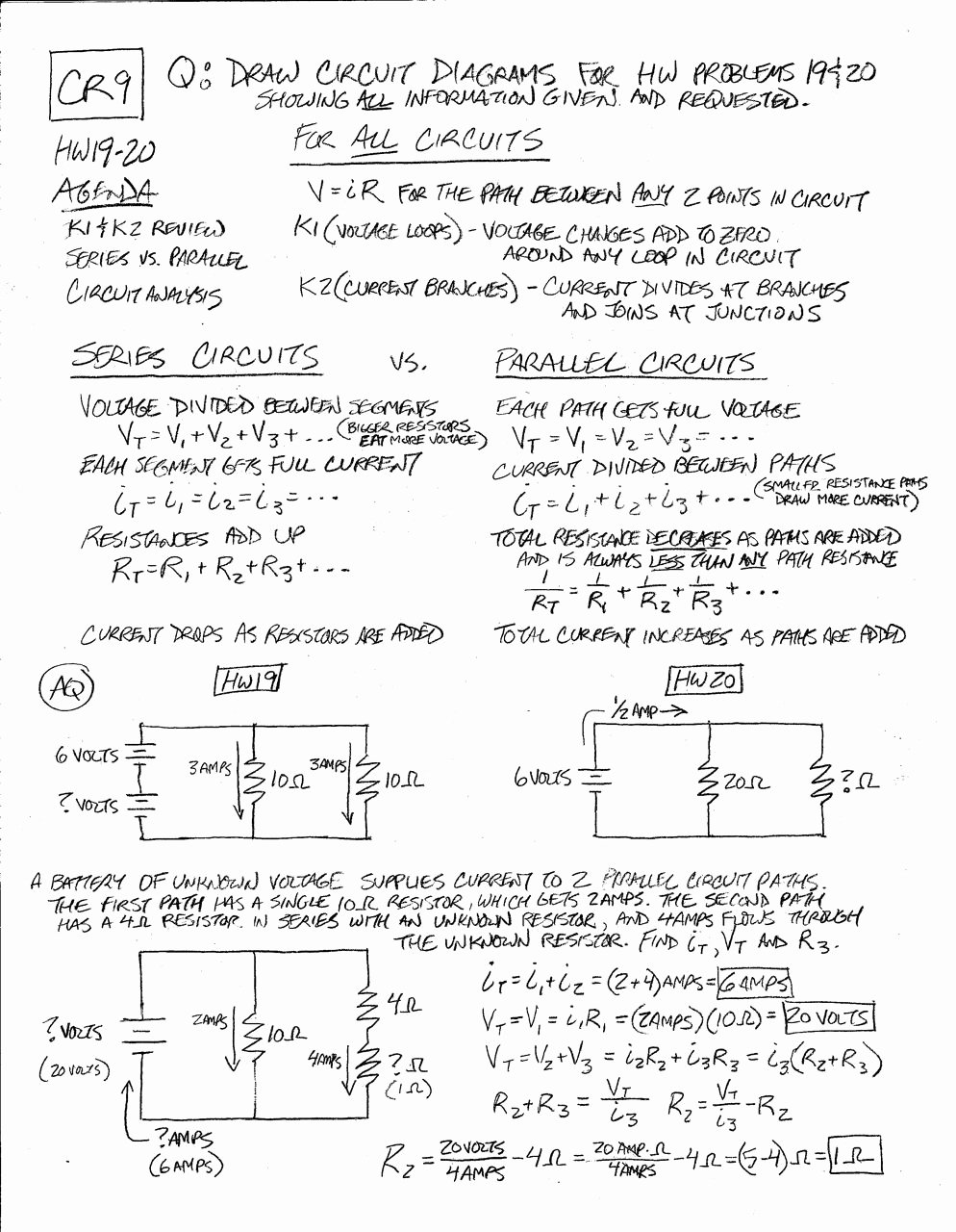 50 Circuits Worksheet Answer Key