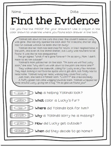 Cite Textual Evidence Worksheet Elegant Find the Evidence with these Text Detectives Pages Love