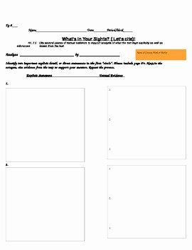 Citing Textual Evidence Worksheet Inspirational 7th Grade Ela Ccss Citing Textual Evidence Worksheet for