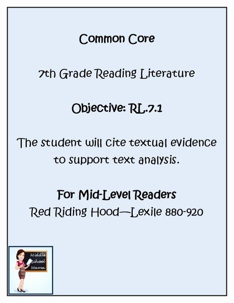 Citing Textual Evidence Worksheet Lovely Citing Textual Evidence Lesson Plan for 6th 8th Grade