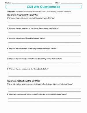 Civil War Map Worksheet Fresh Middle School History Worksheets &amp; Free Printables