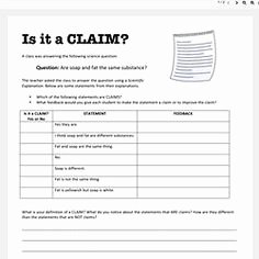 Claim Evidence Reasoning Science Worksheet Best Of 1000 Ideas About Claim Evidence Reasoning On Pinterest
