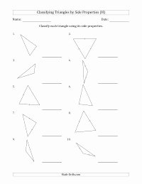 Classify Real Numbers Worksheet Inspirational Classifying Triangles by Side Properties H Geometry
