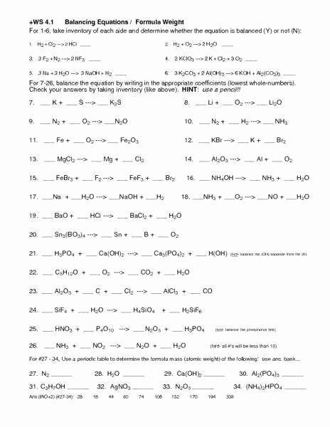 Classifying Chemical Reactions Worksheet Answers Elegant Chemical Reactions Worksheet