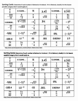 Classifying Rational Numbers Worksheet Beautiful Real Number Classification Color Sheet and sorting