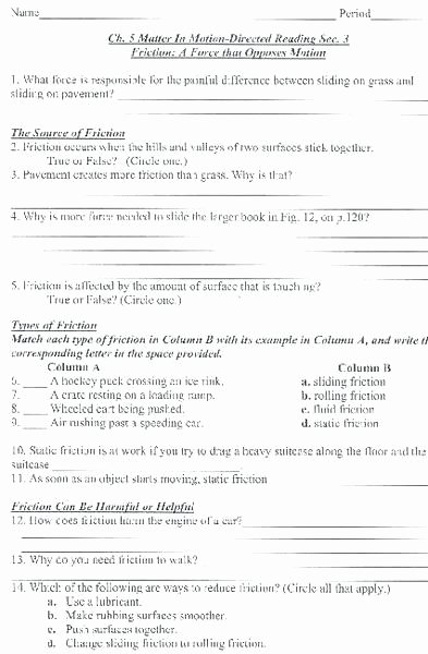 Coefficient Of Friction Worksheet Answers Awesome 39 Coefficient Friction Worksheet