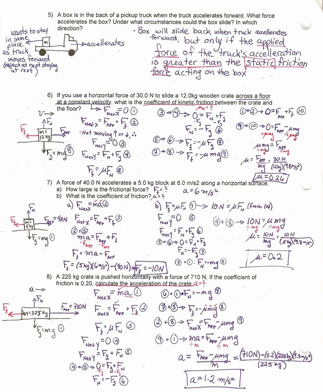 Coefficient Of Friction Worksheet Answers New Coefficient Friction Worksheet Coefficient Friction
