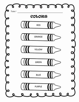 Colors In Spanish Worksheet Awesome Free Crayon Color Worksheet In English and Spanish by
