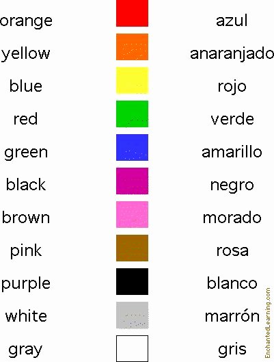 Colors In Spanish Worksheet Fresh 1000 Images About Spanish Colours On Pinterest