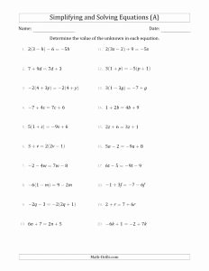 Combining Like Terms Worksheet Answers Unique Bining Like Terms Practice Worksheet Math Worksheets