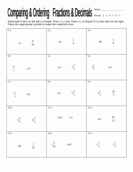 Comparing Fractions and Decimals Worksheet Best Of Best 25 Decimals Worksheets Ideas On Pinterest