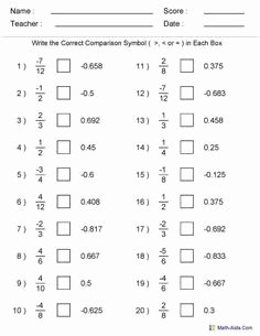 Comparing Fractions and Decimals Worksheet Fresh Converting Between Fractions Decimals and Percents