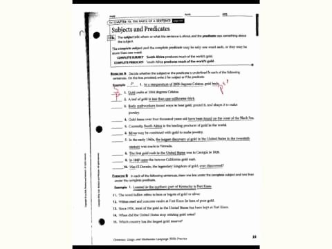 Complete Subject and Predicate Worksheet Best Of Plete Subject and Predicate Worksheet 2