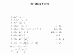 Complete the Square Worksheet Inspirational Quadratic Equation Questions by Pleting the Square