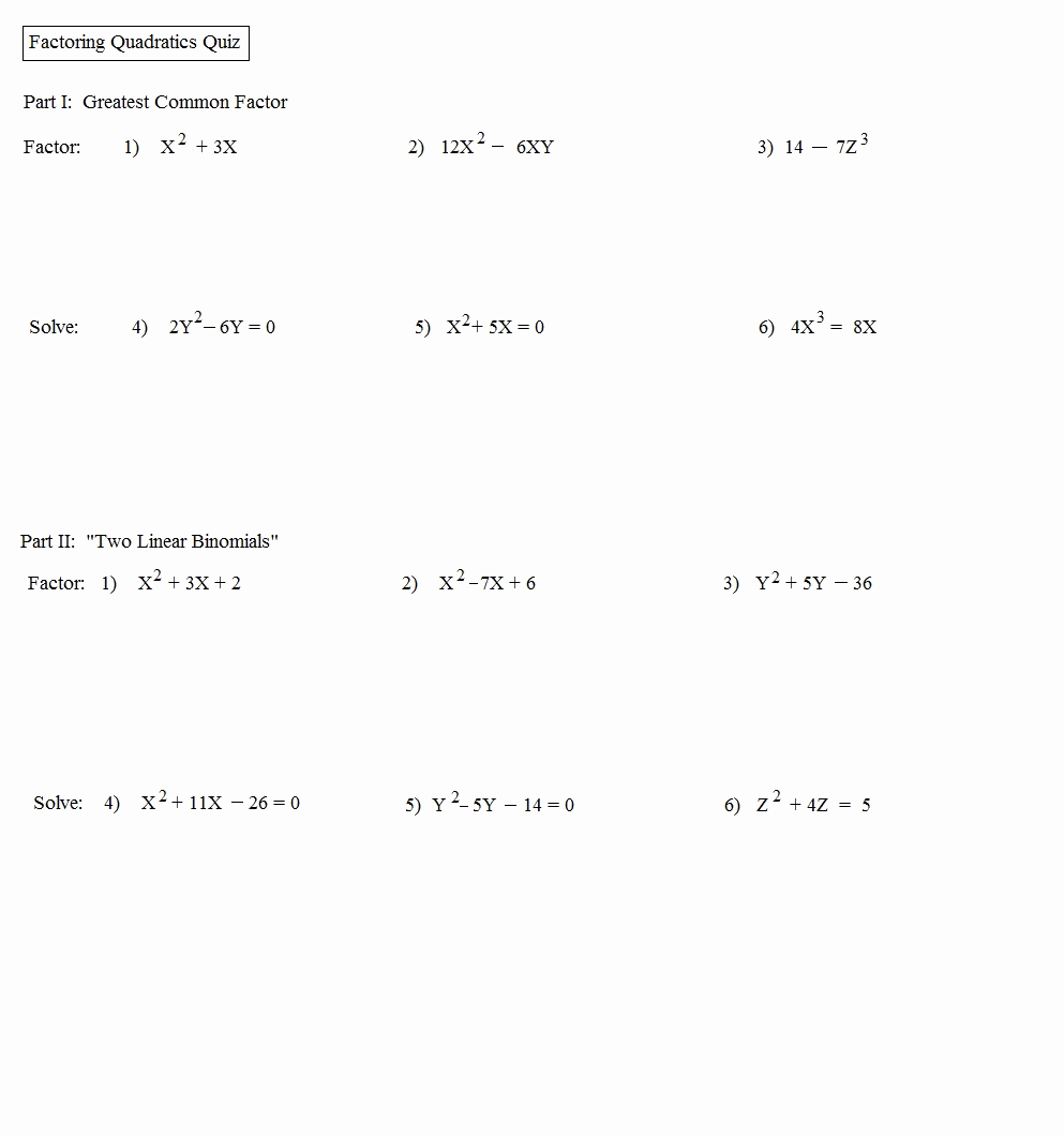 Completing the Square Worksheet Luxury Math Plane Factoring Quadratics