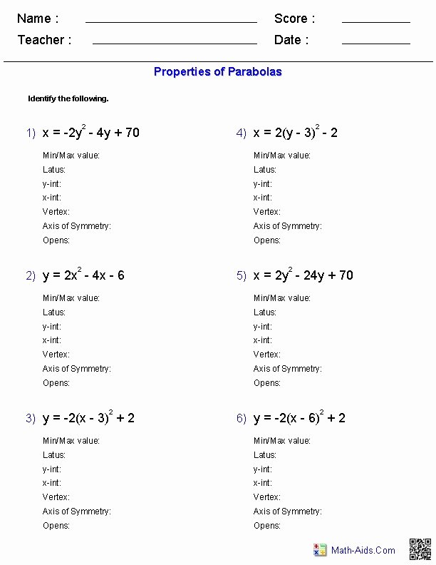 Complex Numbers Worksheet Answers