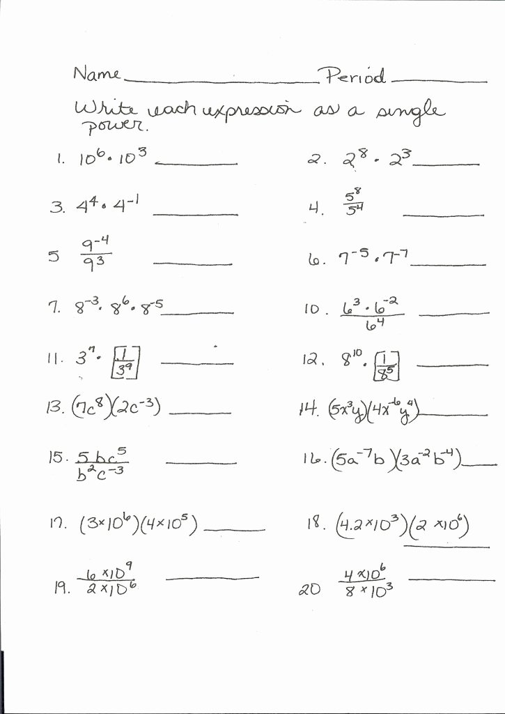 50 Complex Numbers Worksheet Answers