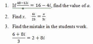 Complex Numbers Worksheet Answers Inspirational Dividing Plex Numbers Worksheet Pdf and Answer Key