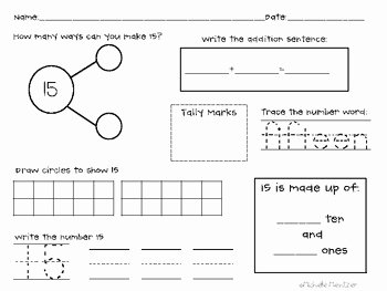 Composing and Decomposing Numbers Worksheet Beautiful Posing and De Posing Numbers Number Bonds by Teaching