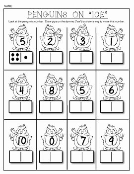 Composing and Decomposing Numbers Worksheet Fresh Domino Math Worksheets Posing and De Posing Numbers