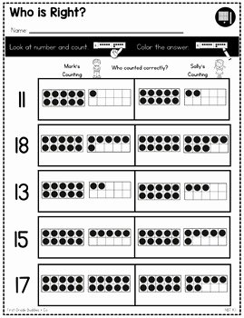 Composing and Decomposing Numbers Worksheet Inspirational Posing and De Posing Numbers Nbt K 1