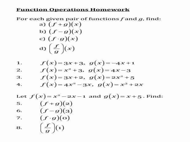 Composition Of Functions Worksheet Inspirational Function Position Worksheet