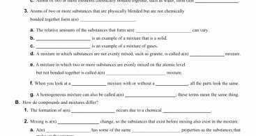 Composition Of Matter Worksheet Inspirational Physical and Chemical Changes and Properties Of Matter