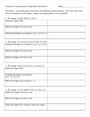 Composition Of Transformations Worksheet Best Of Geometry Position Transformation Worksheet Geometry