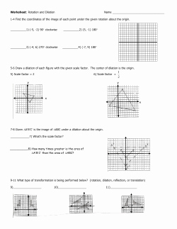 Composition Of Transformations Worksheet Unique Geometry Transformation Position Worksheet Answer Key