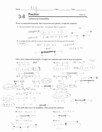 Compound Inequalities Worksheet Answers Lovely Pound Inequality Quiz