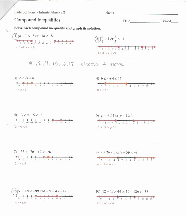 Compound Inequalities Worksheet Answers Unique Alt Marianne Math An Answer Keys 2016 17