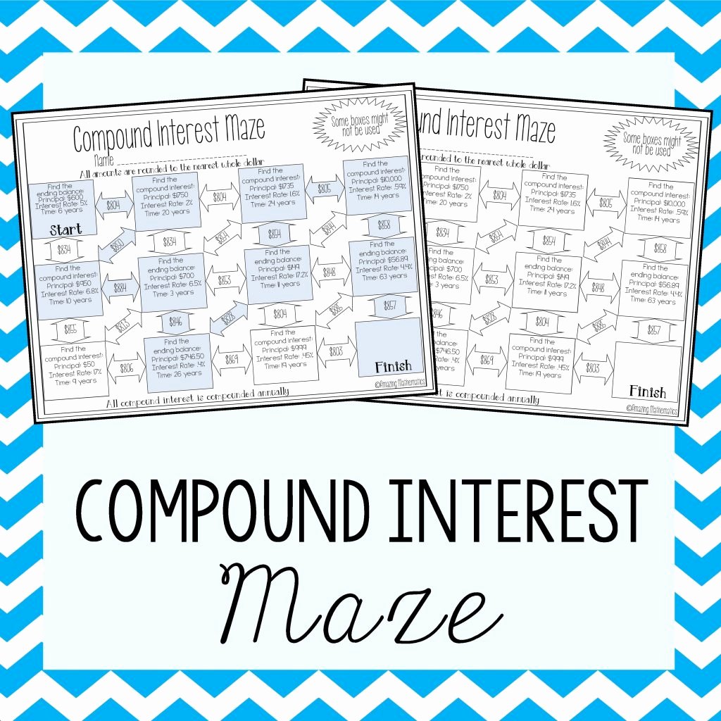 50 Compound Interest Worksheet Answers