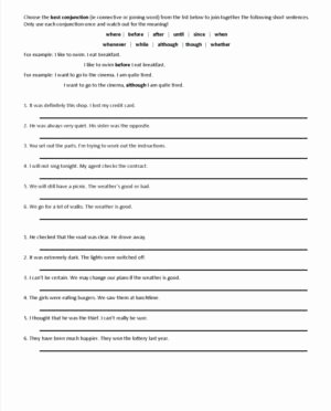 Compound Sentences Worksheet with Answers Awesome Simple Pound and Plex Sentences Worksheet with