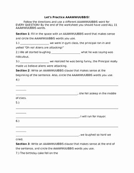 Compound Sentences Worksheet with Answers Best Of Plex Sentences Worksheet with Aaawwubbis by Lindsey