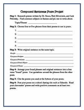 Compound Sentences Worksheet with Answers Lovely Sentence Construction Pound Sentences Worksheets