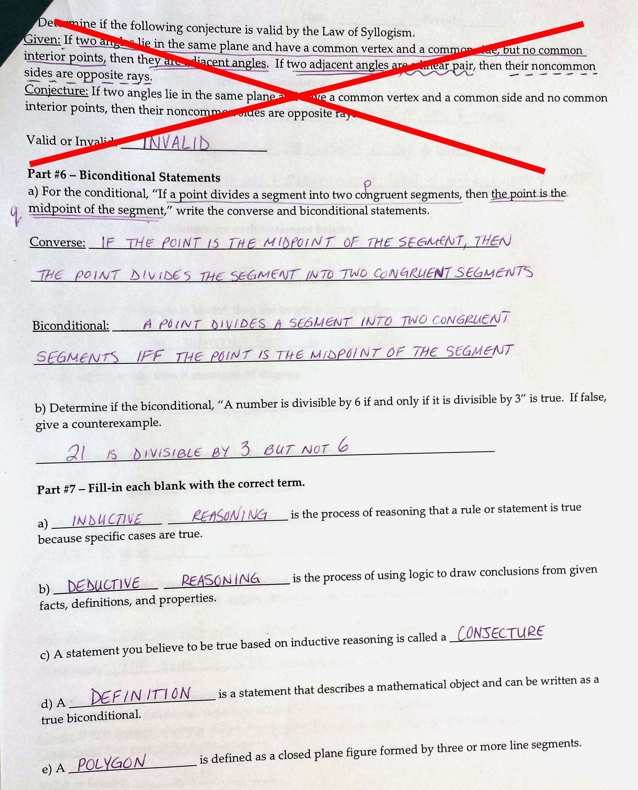 50 Conditional Statement Worksheet Geometry