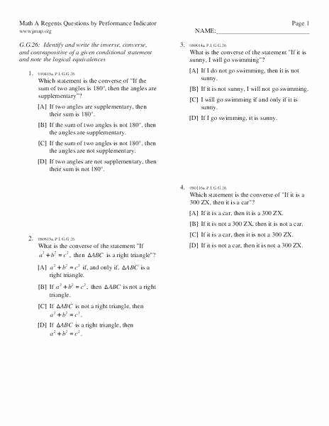 Conditional Statements Worksheet With Answers