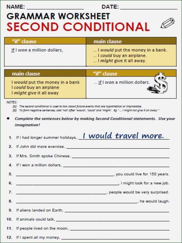 Conditional Statements Worksheet With Answers