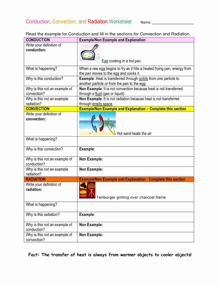 Conduction Convection and Radiation Worksheet Awesome 17 Best Images About Science On Pinterest