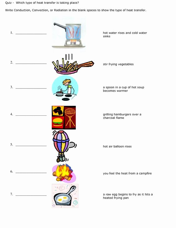 Conduction Convection Radiation Worksheet Lovely Conduction Convection Radiation Worksheet