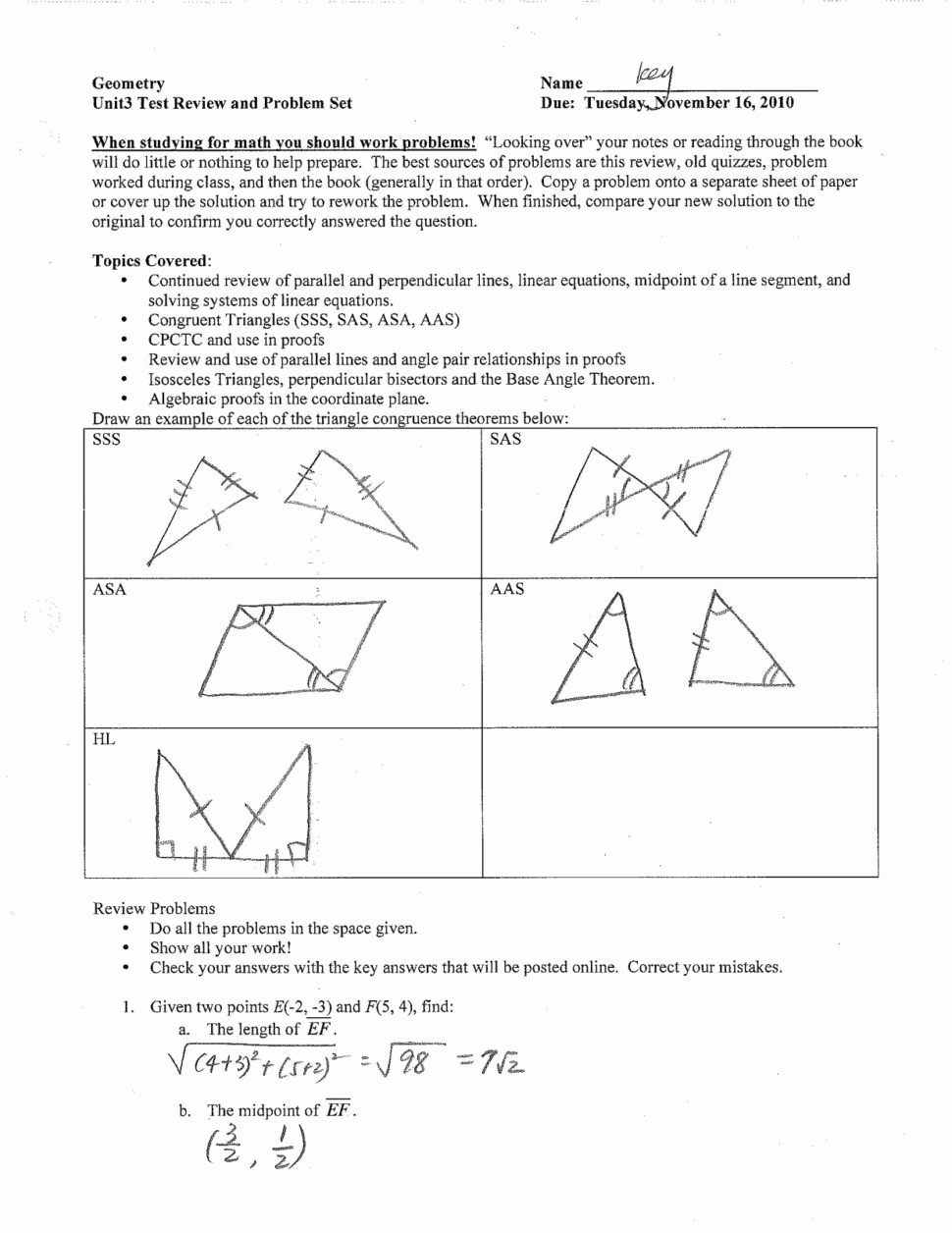 Congruent Triangles Worksheet Answer Key Awesome Geometry Worksheet Congruent Triangles Answer Key the Best