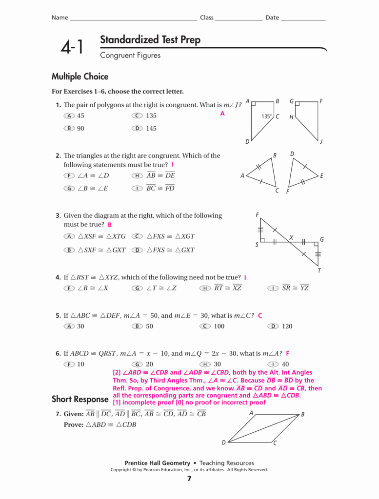 Congruent Triangles Worksheet Answer Key Best Of Geometry Worksheet Congruent Triangles asa and Aas Answers