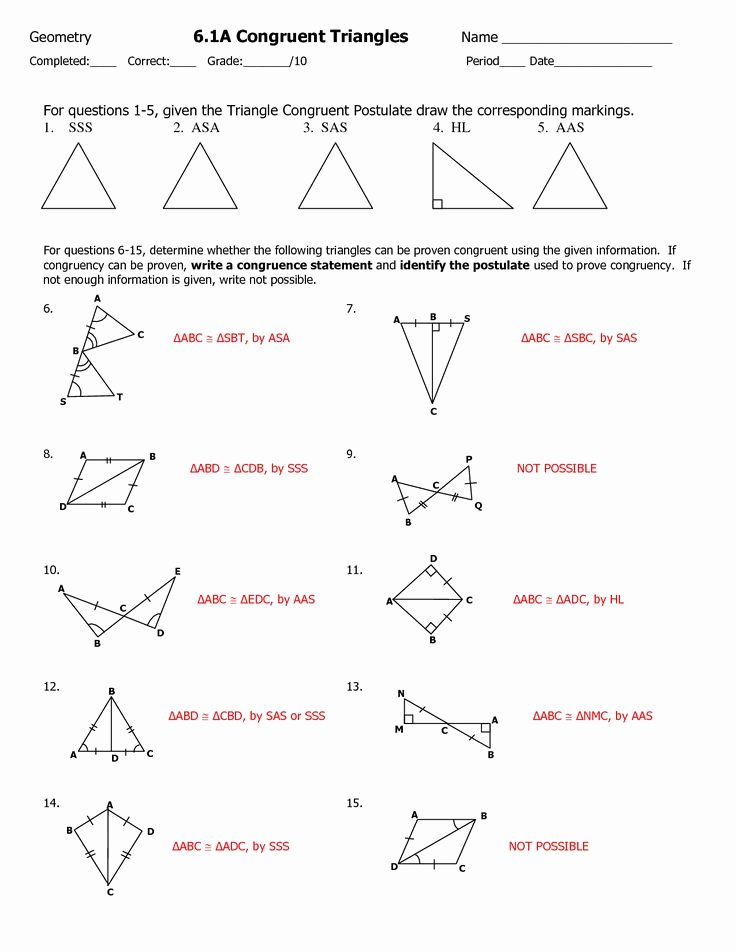 Congruent Triangles Worksheet Answer Key Unique 12 Best Congruence Proofs Images On Pinterest
