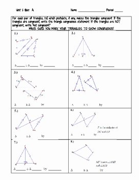 Congruent Triangles Worksheet with Answer Beautiful Proving Triangles Congruent Quiz or Worksheet by the