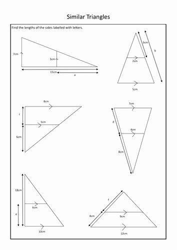 Congruent Triangles Worksheet with Answer Elegant Similar Triangles Worksheet