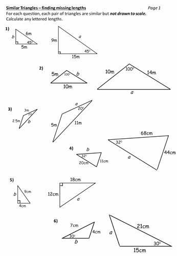 Congruent Triangles Worksheet with Answers Awesome Similar Triangles Worksheet by Durhampotter Teaching