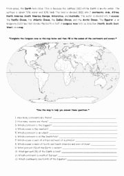Continents and Oceans Worksheet Pdf Fresh Continents and Oceans Esl Worksheet by Laurend