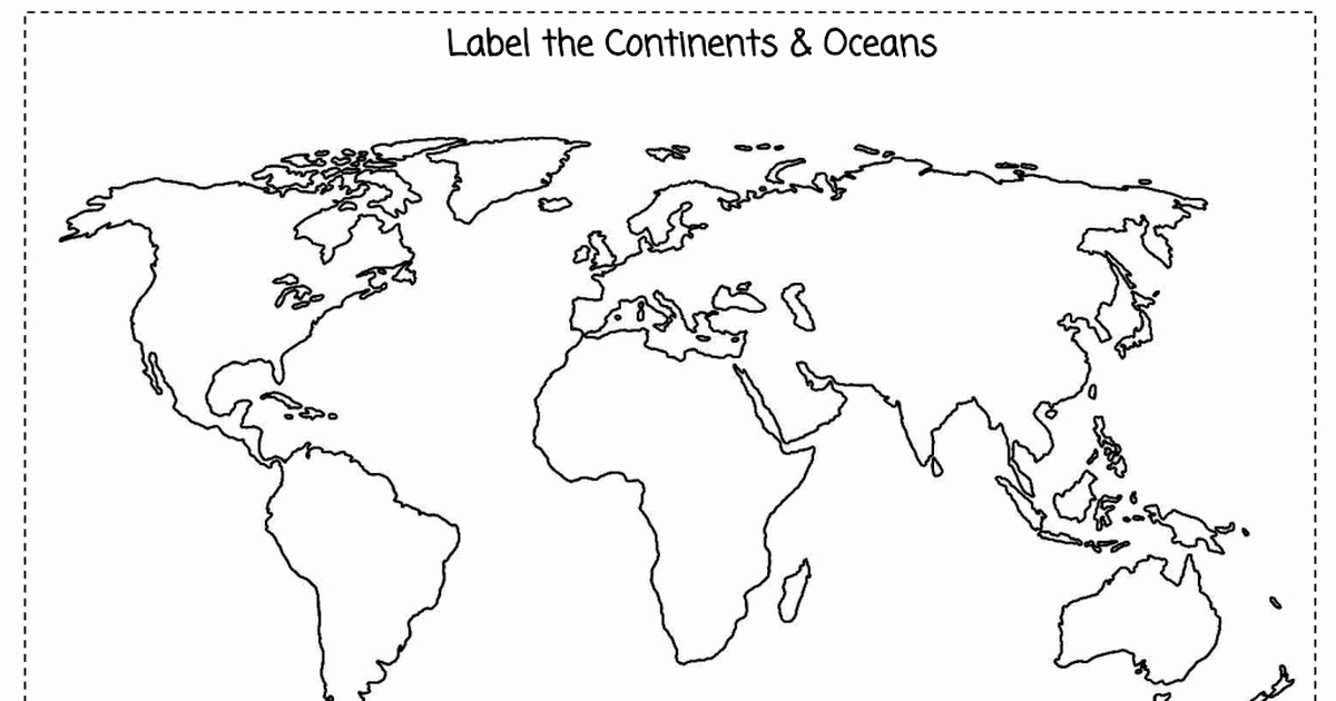 Continents and Oceans Worksheet Pdf Inspirational Continents &amp; Oceans Cut &amp; Paste Pdf