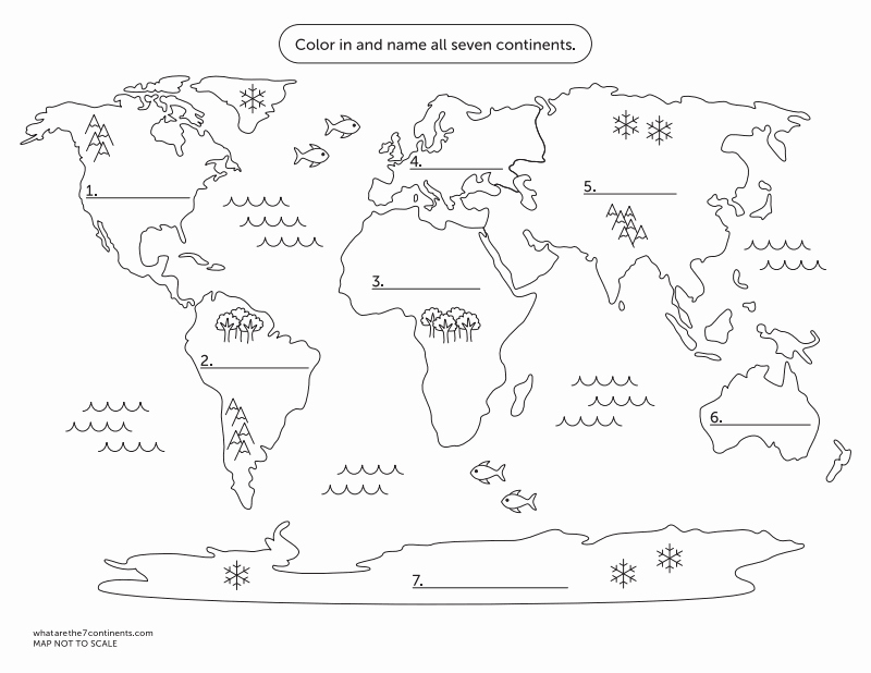 Continents and Oceans Worksheet Pdf Lovely 7 Continents Map Pdf History